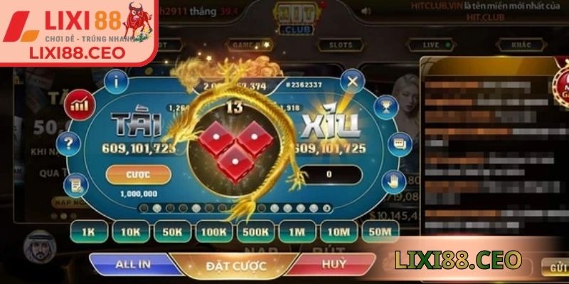 Tài xỉu Lixi88 mang đến cơ hội kết hợp nhiều hình thức đặt linh hoạt