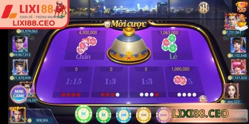 Xóc đĩa Lixi88 không gian tinh gọn tạo nhịp độ cuốn hút
